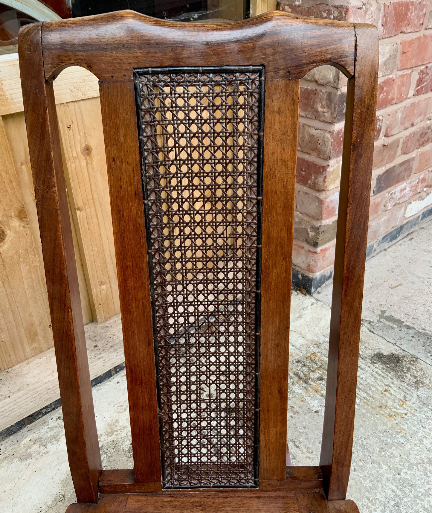 Edwardian Cane Seated and Backed Rocking Chair
