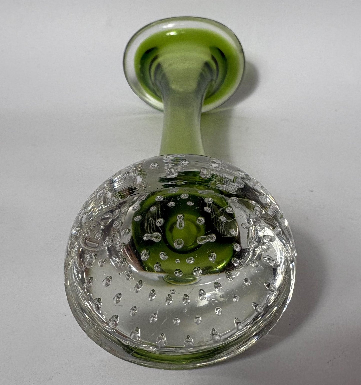 Mid‑Century Swedish Åseda (Aseda) Art Glass “Jack in the Pulpit” Vase – Green