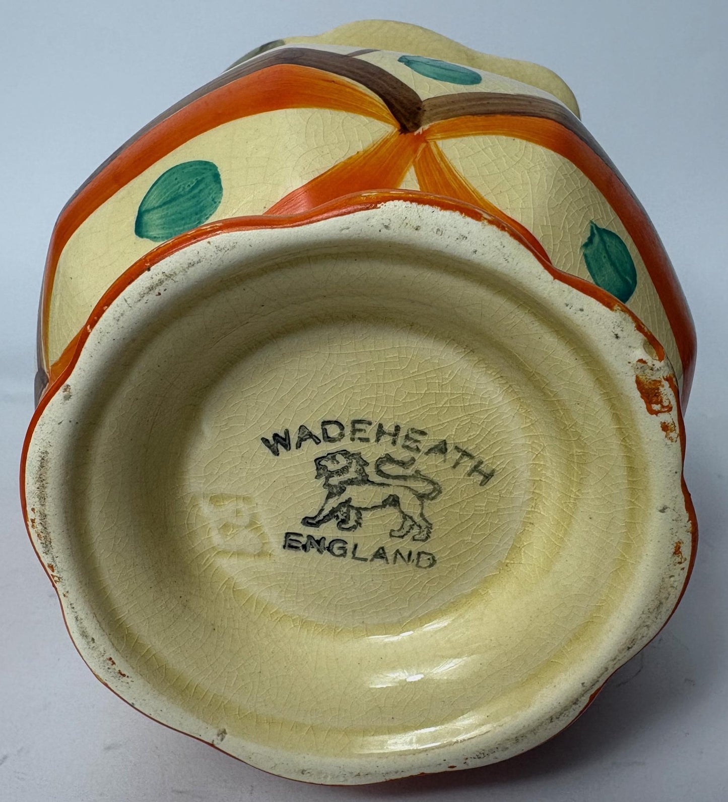 Hand Painted Crackle Glaze Floral Jug – Wadeheath