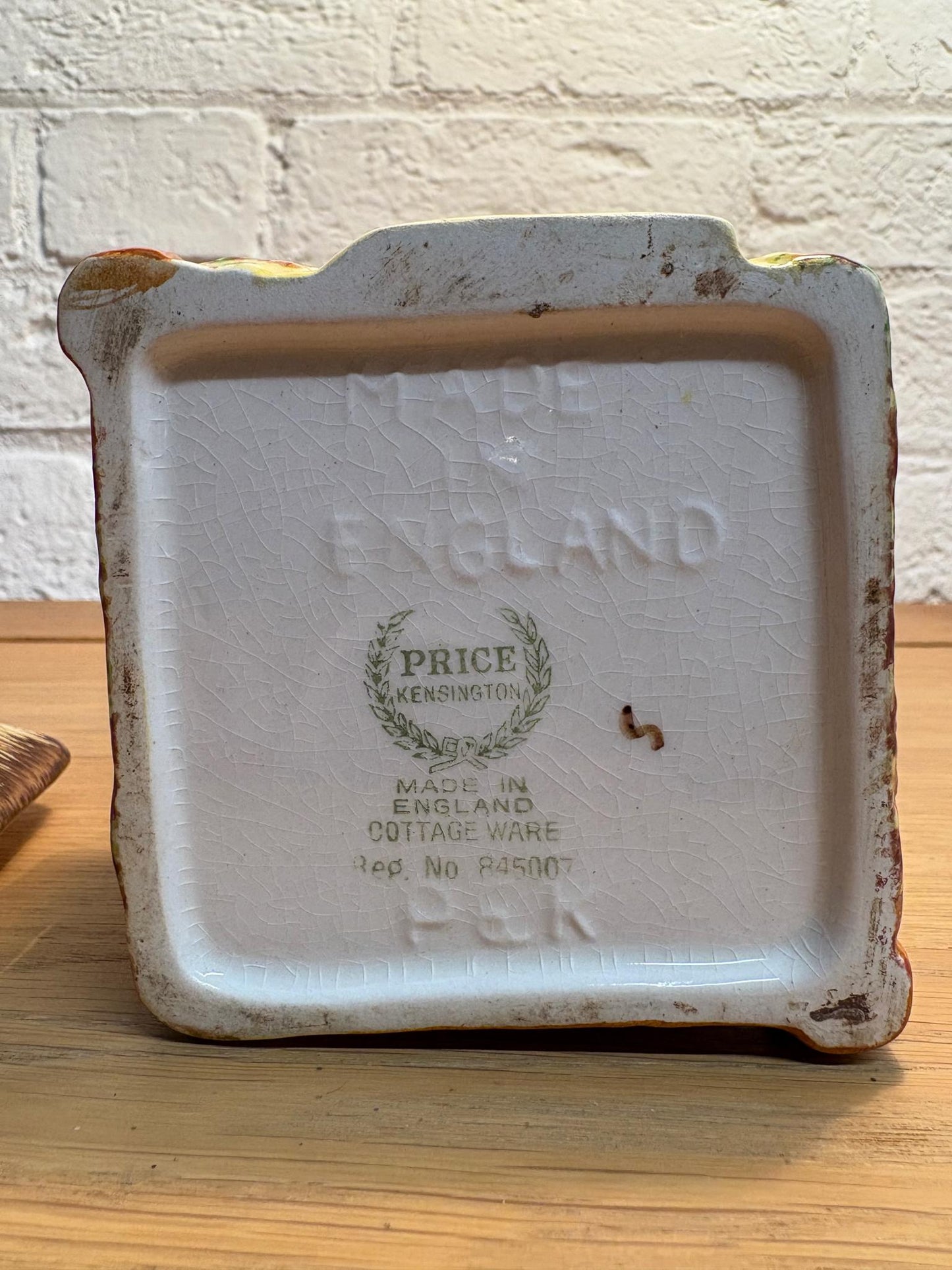 Vintage Price Kensington “Cottage Ware” Four‑Piece Tea Service – Teapot, Sugar, Butter Dish & Milk Jug, c.1938–50s