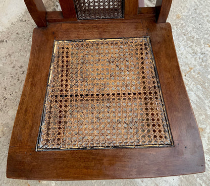 Edwardian Cane Seated and Backed Rocking Chair