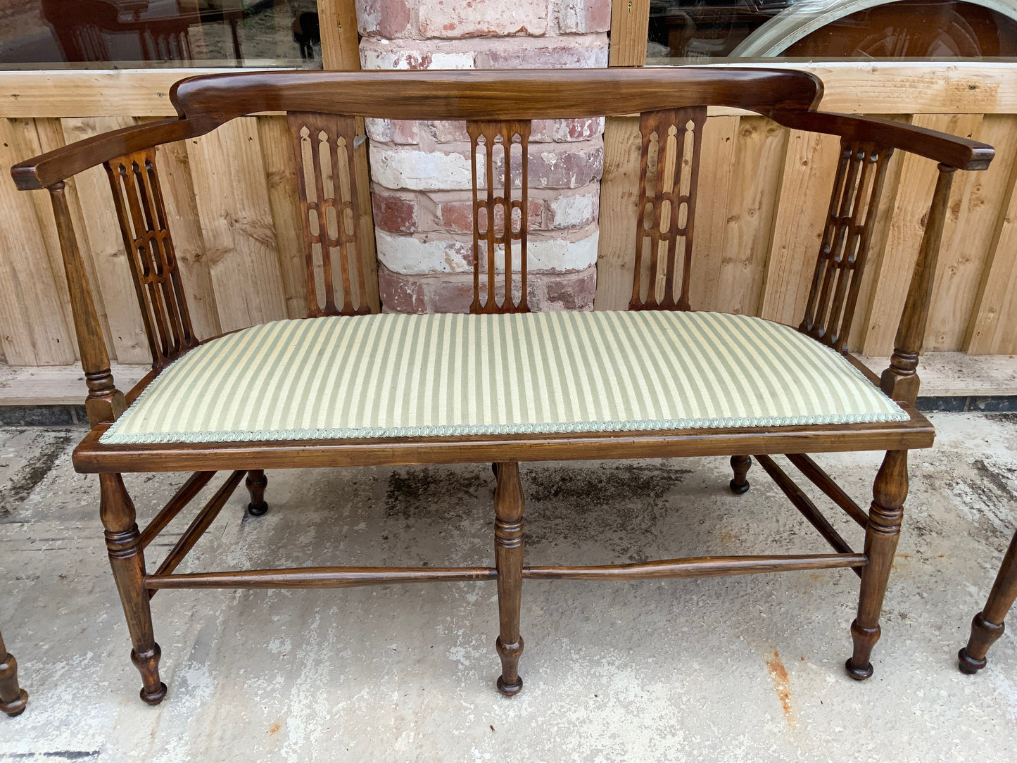 Edwardian Salon Suite by Brough Brothers, Liverpool – Sofa & Pair of Tub Chairs (c.1905–10)