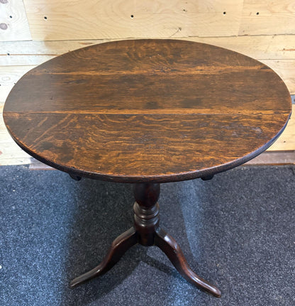 Snap Top Occasional Table - Oak - Early Victorian