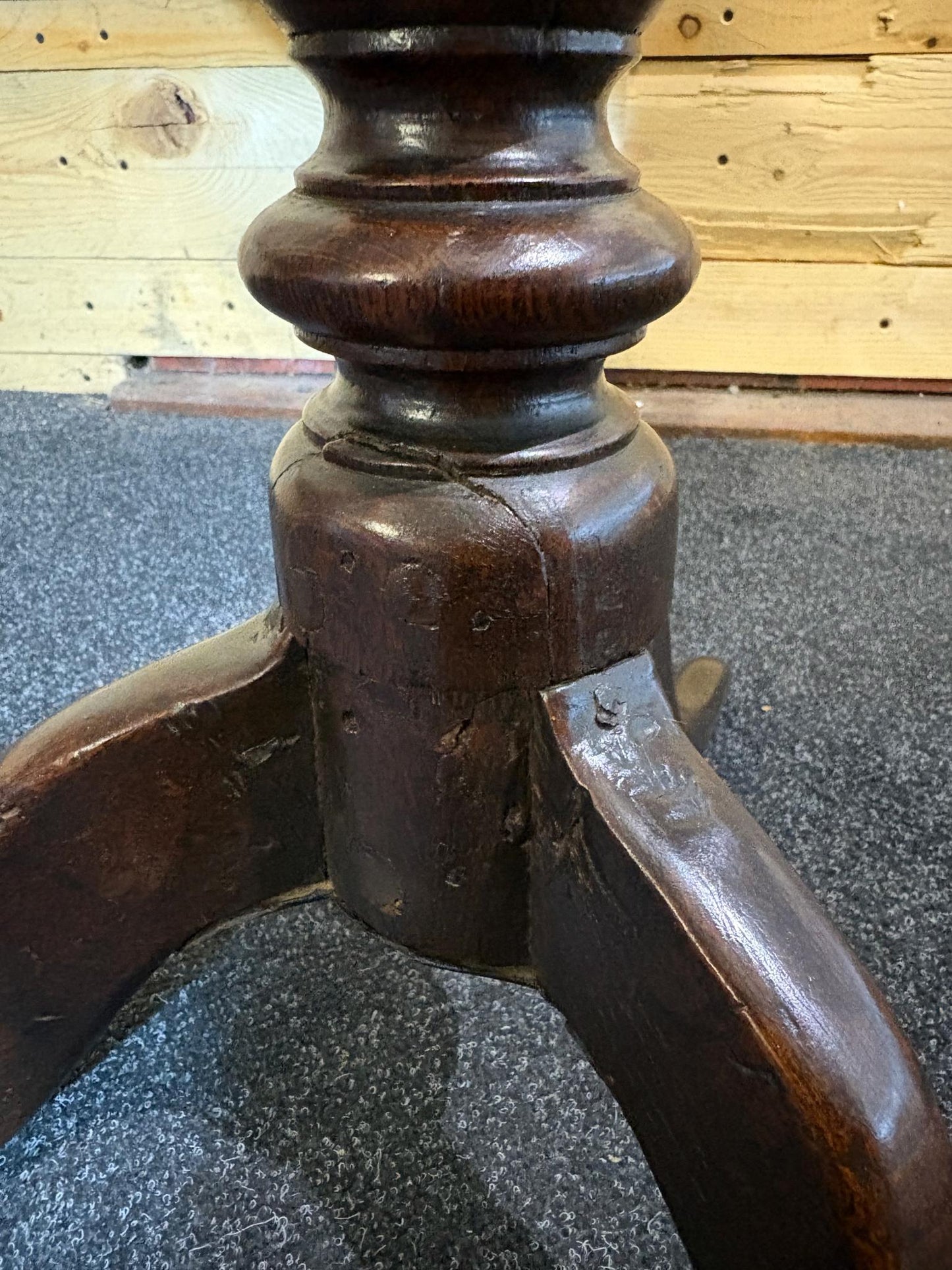 Snap Top Occasional Table - Oak - Early Victorian