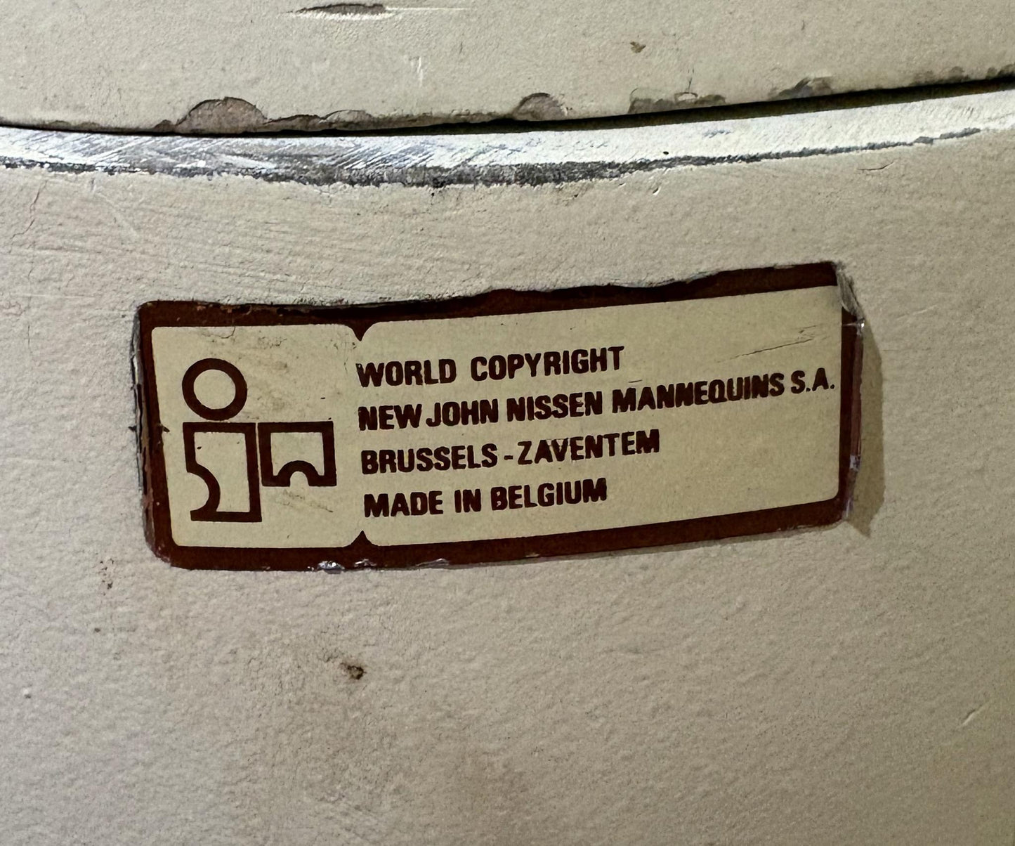 Vintage Belgian John Nissen Fibreglass Mannequin, c.1978–85