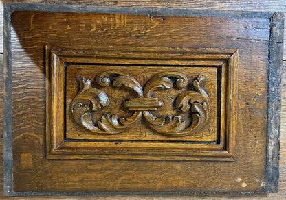 18th‑Century Carved Oak Panels – Cherub & Putti