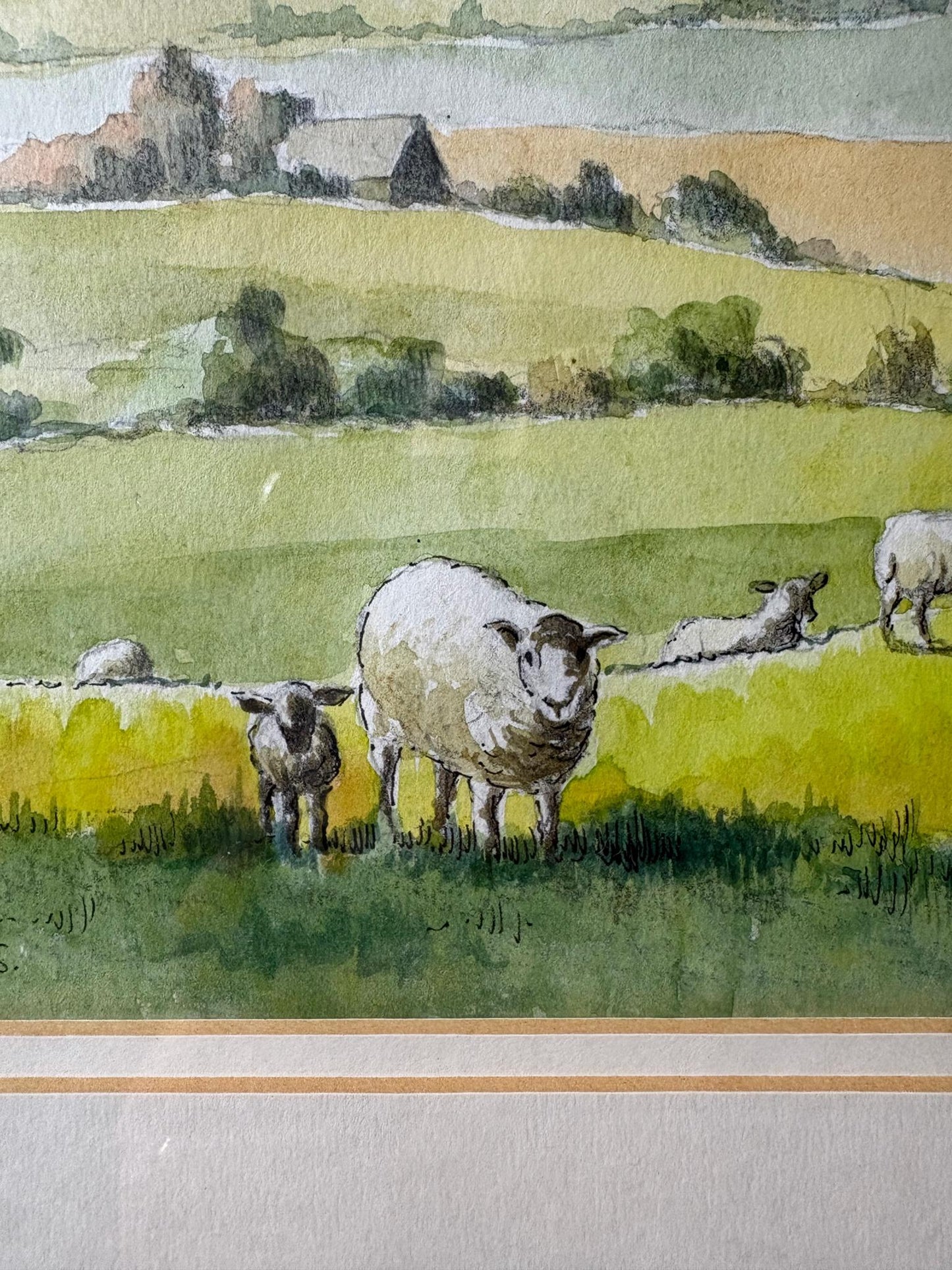 David Brookes, “Cotswolds” – Original Watercolour
