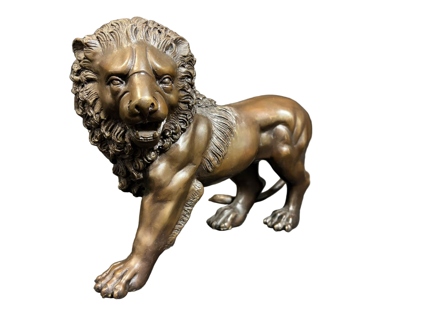 Patinated Bronze “Medici” Lion, 32 cm – Mid‑20th Century Italian