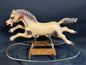 Mid‑Century Plastic Rocking Horse on Tubular Steel Base, c.1955–65