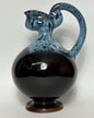 Vintage Ironbridge Jackfield Pottery Drip‑Glaze Bulbous Jug, c.1970s–90s