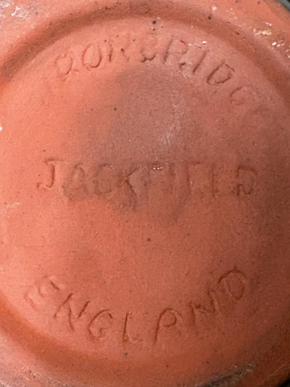 Vintage Ironbridge Jackfield Pottery Drip‑Glaze Bulbous Jug, c.1970s–90s