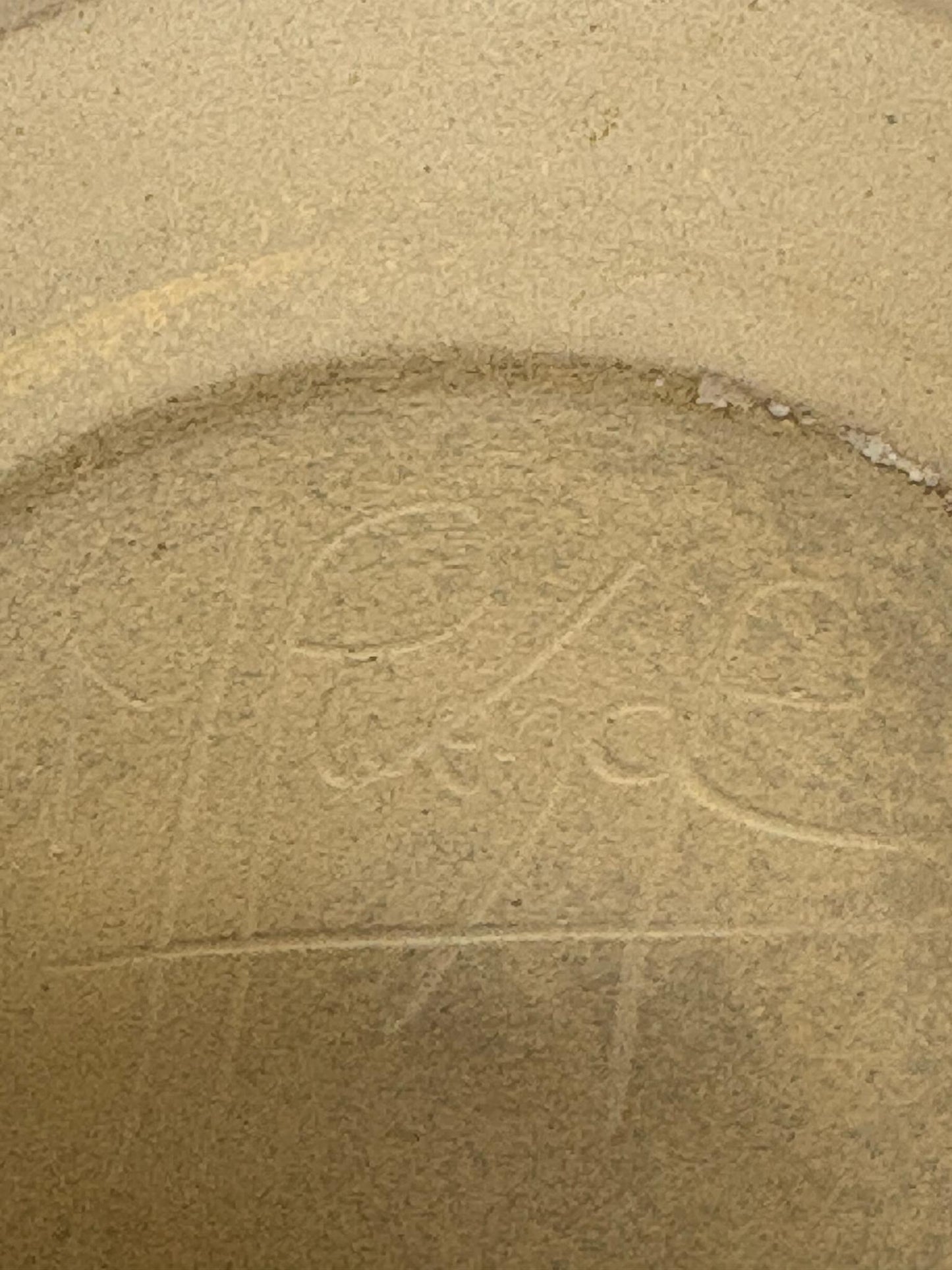 Studio Pottery Stoneware Vase – Grey & Sand Ombré Glaze - Signed