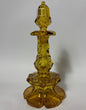 Late Victorian / Edwardian Amber Cut Glass Scent Bottle with Stopper