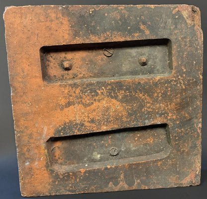 Late 19th / Early 20th Century Terracotta Floral Relief Panel (25.5 × 26 cm) – Architectural Salvage