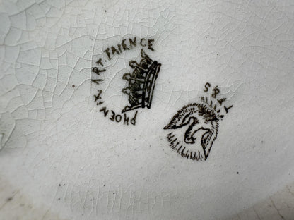 Thomas Forester “Phoenix Ware” Flow Blue Vase, c.1900 – Staffordshire Art Pottery - Large Antique