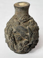 Snuff Bottle - Chinese – Patinated Metal Relief Immortals Scene (Qing/Republic Style)