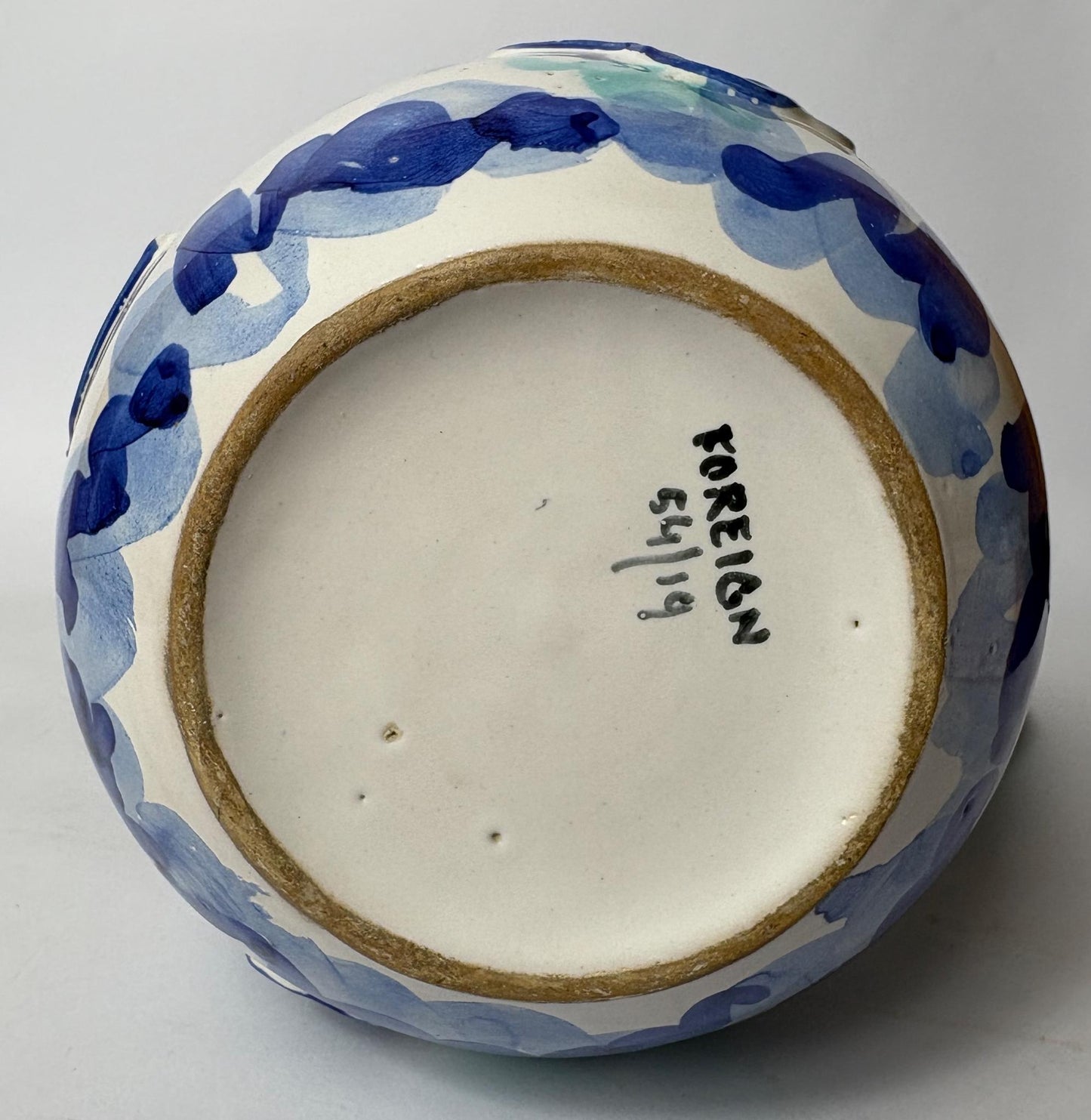 Ceramic Pitcher Jug – Picasso-Inspired - Hand Painted Blue & Turquoise