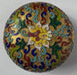 Vintage Cloisonné Trinket Box with Lid – Floral Scroll Design