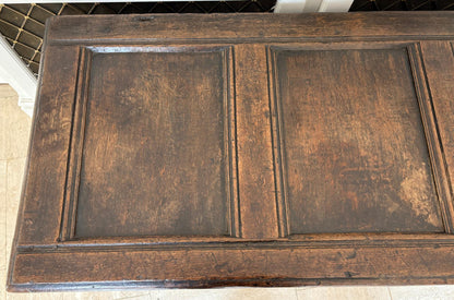 Late 17th Century English Joined Oak Coffer (c.1680–1700)