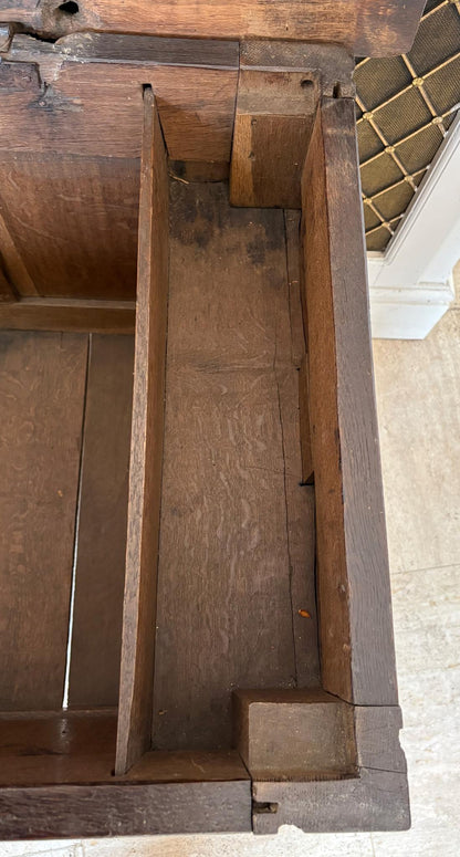 Late 17th Century English Joined Oak Coffer (c.1680–1700)