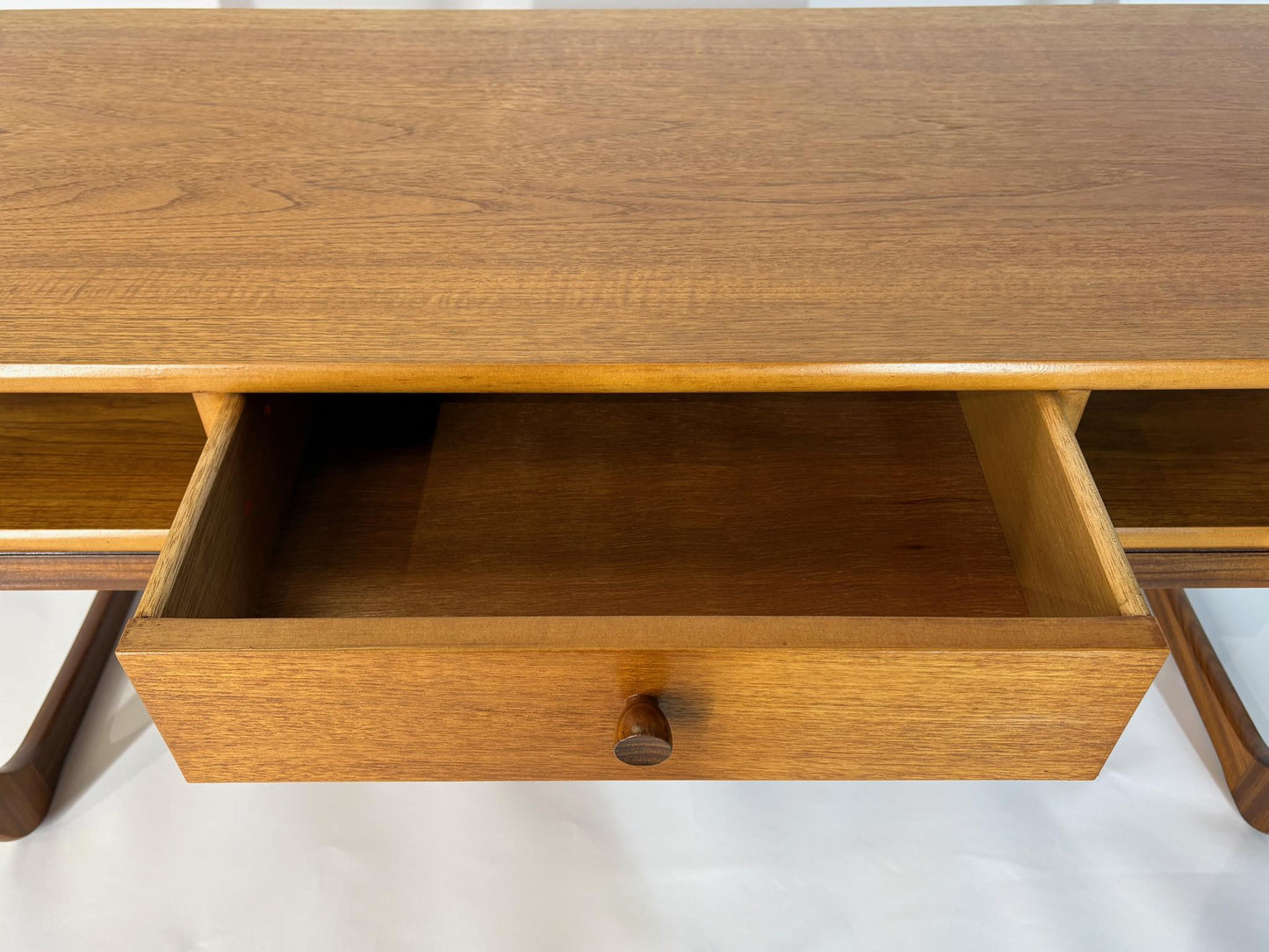Vintage Parker Knoll Teak Coffee Table with Drawer & Shelf