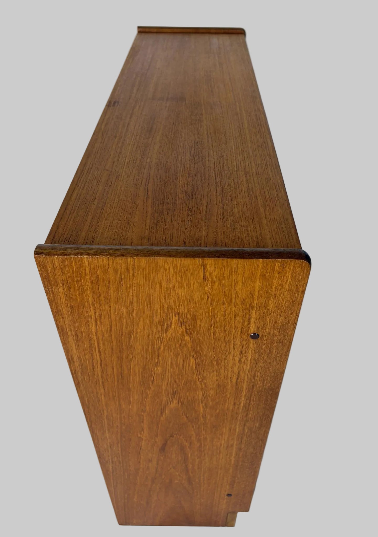 Vintage Teak Bookcase with Drawers (Parker Knoll Attributed), Mid‑Century Low Cabinet