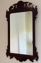 Antique Mahogany Fret-Cut Chippendale Revival Wall Mirror, 84 x 46cm