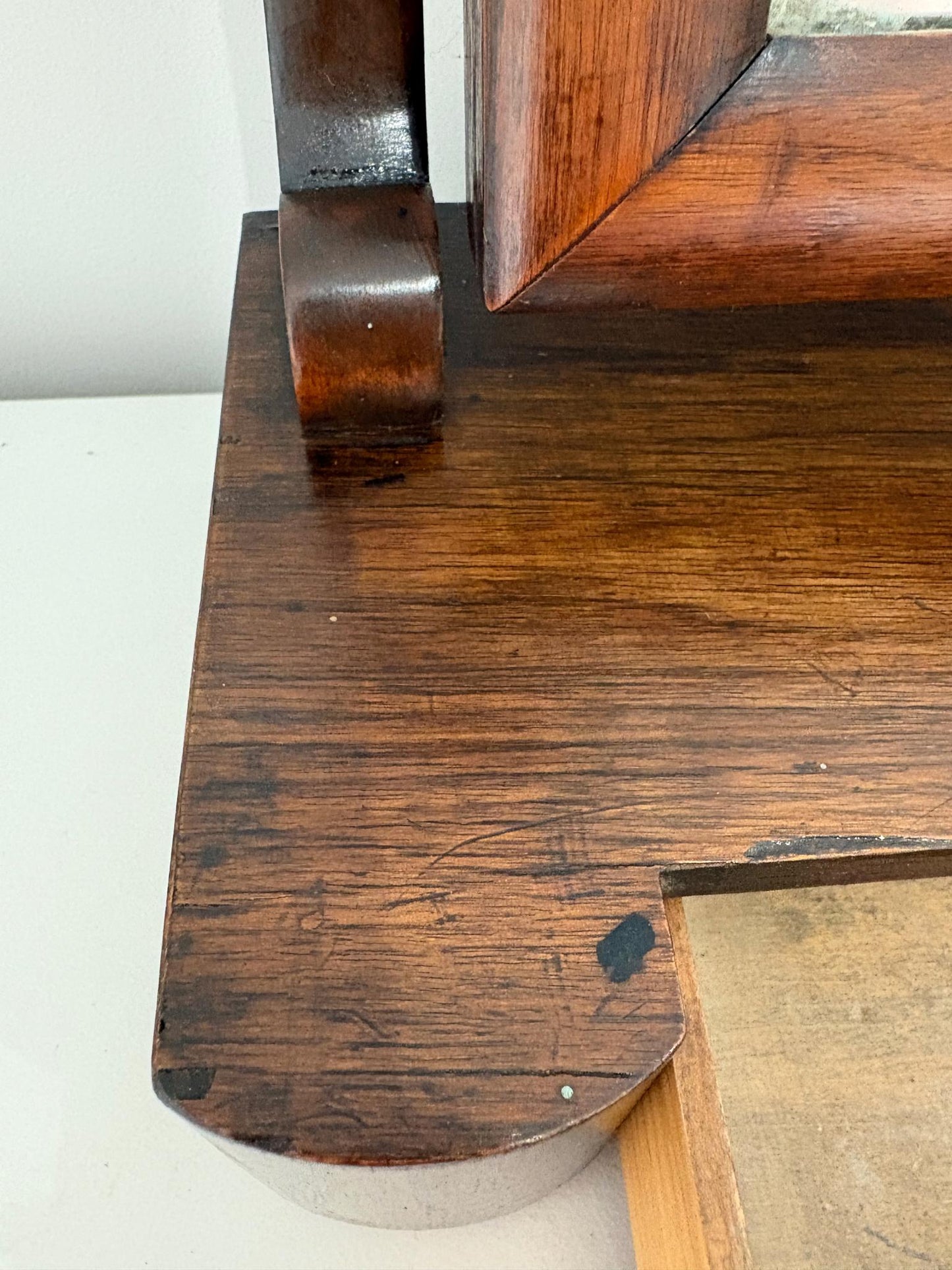 Late Victorian / Edwardian Mahogany Dressing Table Mirror with Drawer, c.1890–1910