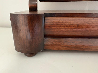 Late Victorian / Edwardian Mahogany Dressing Table Mirror with Drawer, c.1890–1910
