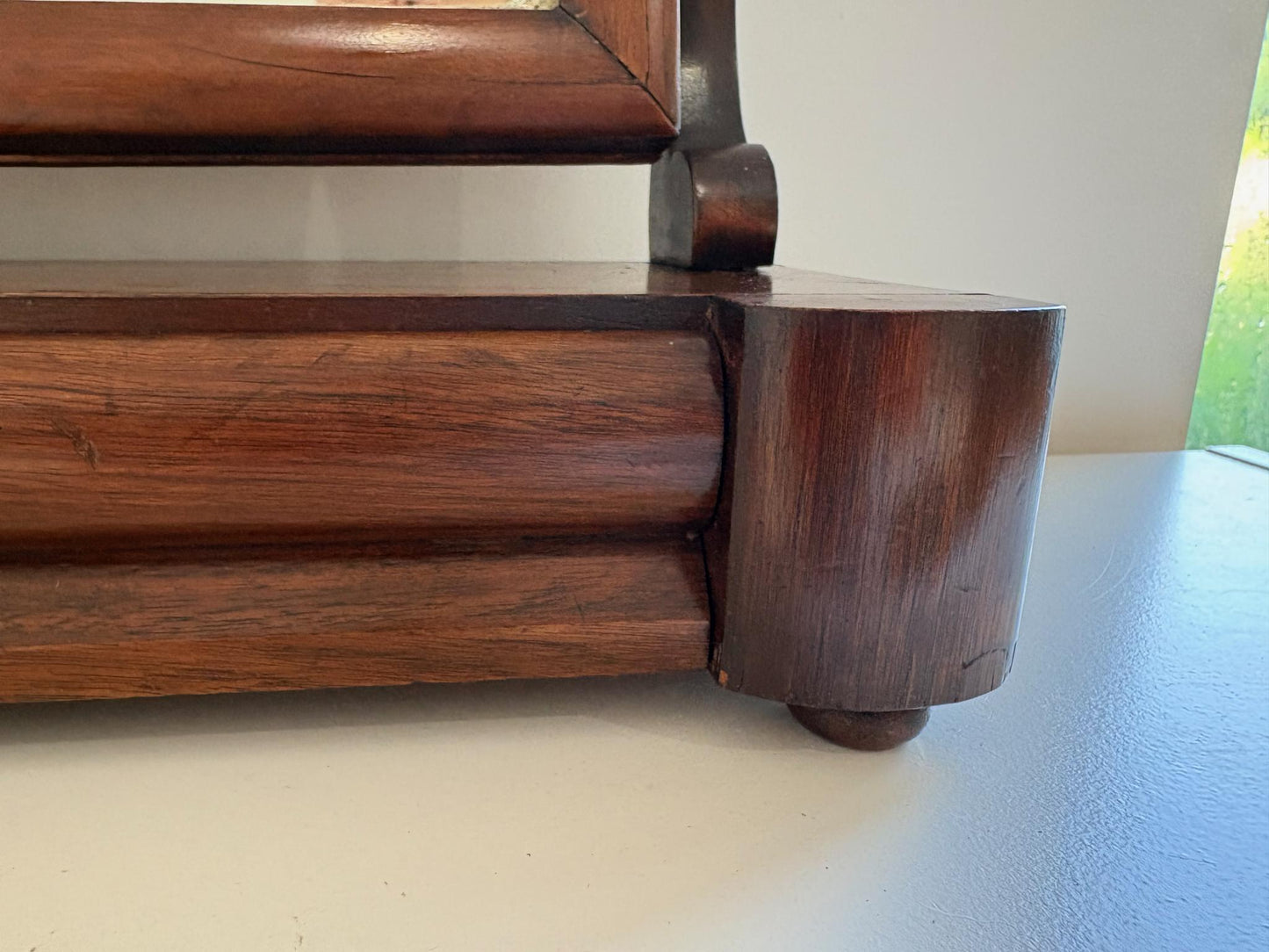 Late Victorian / Edwardian Mahogany Dressing Table Mirror with Drawer, c.1890–1910